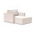 Newilla Storage Lounger Chair w/ Slim Arm Rests