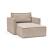 Newilla Storage Lounger Chair w/ Slim Arm Rests