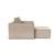 Newilla Storage Lounger Chair w/ Slim Arm Rests