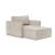Newilla Storage Lounger Chair w/ Slim Arm Rests