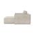 Newilla Storage Lounger Chair w/ Slim Arm Rests