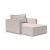 Newilla Storage Lounger Chair w/ Slim Arm Rests