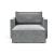 Newilla Storage Lounger Chair w/ Slim Arm Rests