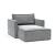 Newilla Storage Lounger Chair w/ Slim Arm Rests