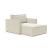 Newilla Storage Lounger Chair w/ Slim Arm Rests