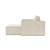 Newilla Storage Lounger Chair w/ Slim Arm Rests