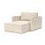 Newilla Storage Lounger Chair w/ Slim Arm Rests