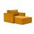 Newilla Storage Lounger Chair w/ Slim Arm Rests