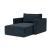 Newilla Storage Lounger Chair w/ Slim Arm Rests