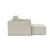 Newilla Storage Lounger Chair w/ Slim Arm Rests