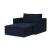Newilla Storage Lounger Chair w/ Slim Arm Rests
