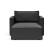Newilla Storage Lounger Chair w/ Slim Arm Rests