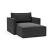 Newilla Storage Lounger Chair w/ Slim Arm Rests
