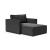 Newilla Storage Lounger Chair w/ Slim Arm Rests