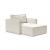 Newilla Storage Lounger Chair w/ Slim Arm Rests