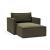 Newilla Storage Lounger Chair w/ Slim Arm Rests