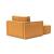 Newilla Storage Lounger Chair w/ Slim Arm Rests