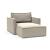 Newilla Storage Lounger Chair w/ Slim Arm Rests