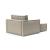 Newilla Storage Lounger Chair w/ Slim Arm Rests