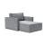 Newilla Storage Lounger Chair w/ Slim Arm Rests