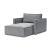 Newilla Storage Lounger Chair w/ Slim Arm Rests