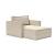 Newilla Storage Lounger Chair w/ Slim Arm Rests