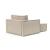 Newilla Storage Lounger Chair w/ Slim Arm Rests