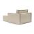 Newilla Storage Lounger Chair w/ Slim Arm Rests