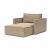 Newilla Storage Lounger Chair w/ Slim Arm Rests