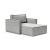 Newilla Storage Lounger Chair w/ Slim Arm Rests