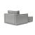 Newilla Storage Lounger Chair w/ Slim Arm Rests