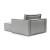 Newilla Storage Lounger Chair w/ Slim Arm Rests