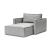 Newilla Storage Lounger Chair w/ Slim Arm Rests