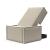 Newilla Storage Lounger Chair w/ Slim Arm Rests
