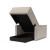 Newilla Storage Lounger Chair w/ Slim Arm Rests