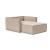 Newilla Storage Lounger Chair w/ Slim Arm Rests