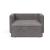 Newilla Storage Lounger Chair w/ Slim Arm Rests