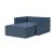 Newilla Storage Lounger Chair w/ Slim Arm Rests
