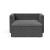 Newilla Storage Lounger Chair w/ Slim Arm Rests