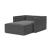Newilla Storage Lounger Chair w/ Slim Arm Rests