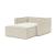 Newilla Storage Lounger Chair w/ Slim Arm Rests