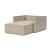 Newilla Storage Lounger Chair w/ Slim Arm Rests