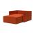 Newilla Storage Lounger Chair w/ Slim Arm Rests