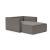 Newilla Storage Lounger Chair w/ Slim Arm Rests