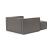 Newilla Storage Lounger Chair w/ Slim Arm Rests