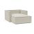 Newilla Storage Lounger Chair w/ Slim Arm Rests