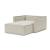Newilla Storage Lounger Chair w/ Slim Arm Rests