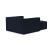Newilla Storage Lounger Chair w/ Slim Arm Rests
