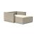 Newilla Storage Lounger Chair w/ Slim Arm Rests