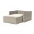 Newilla Storage Lounger Chair w/ Slim Arm Rests